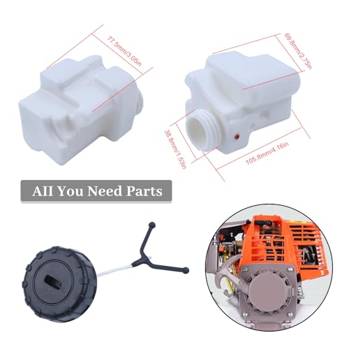 Olietankdeksel voor Stihl MS180 MS170 018 017 MS 180 170kettingzaag reserveonderdelen, 2 stuks