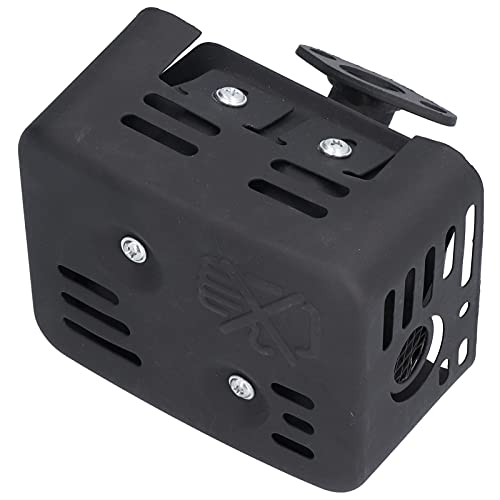 Uitlaatdemper Roestvrij stalen Damper Accessoire Set met Wasmachine Uitlaat voor Benzine Motor Generator (zwart) 3