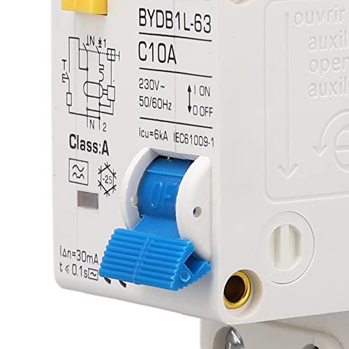 AC 230V Residual Circuit Breaker 30ma C10 1P N Leakage Protector Overload Bescherming Luchtschakelaar voor residentiële verlichting distributielijnen Zonne-PV-systeem 5