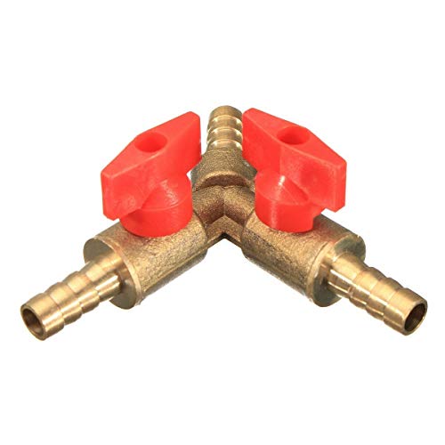 elektrisch gereedschap HA4020A 3 Way Valve, Splitter, Brass en Zinklegering, 10mm (3/8 inch), Ball Valve voor Water, Olie en Gas naar Tuin Besproeiing, Scheepsbouw, Bouw en Industrie(1PCS) 3