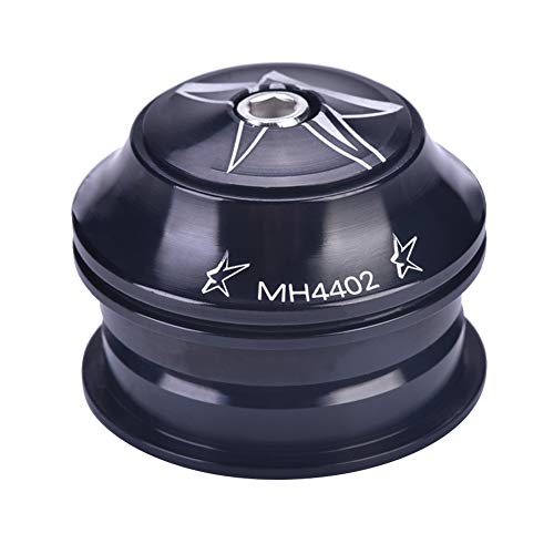 Fietsenmandenset, Mountain Bike, Aluminium Legering, Voorwielvork Shaft, Fiets Vervangingsapparaat met 44mm stuurbuis en 28.6mm Voorvork (zwart) Fietsen en onderdelen