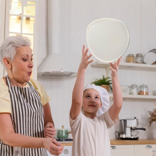 Siliconen Pizza, Spinning Deough, 30 cm, Gesimuleerde Pizza Bakvorm, Pizza Speelgoed, Simulatie Pizza, Restaurant Display, Prop, Pizza Model voor koken, Beginners, Koken, Keuken, Pizza laden, Wit 5