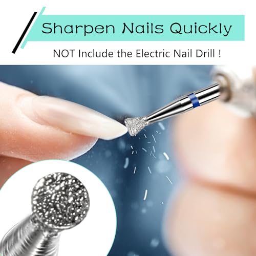 Cuticle Nail snijden Bit Flat Grinding Pen Nail Cutter Manicure Grinding Head Schijven met Box Nail Modelling Manicure / Pedicure Calluses Professional Sanding Body