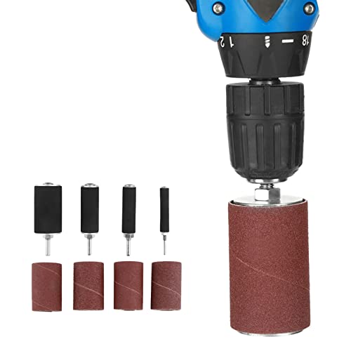 Set van 20 stuks schuurdrum Kit, Drum Sander Kit, Spindle Sander Sander Tool Set met behuizing voor kolomboor 4