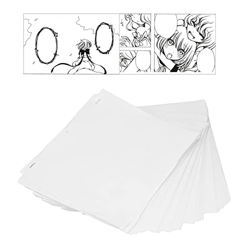 200 Sheets Drawing Paper Translucent Perforated Animatie Positioning Paper for Drawing Paper and Sewn Binding 5