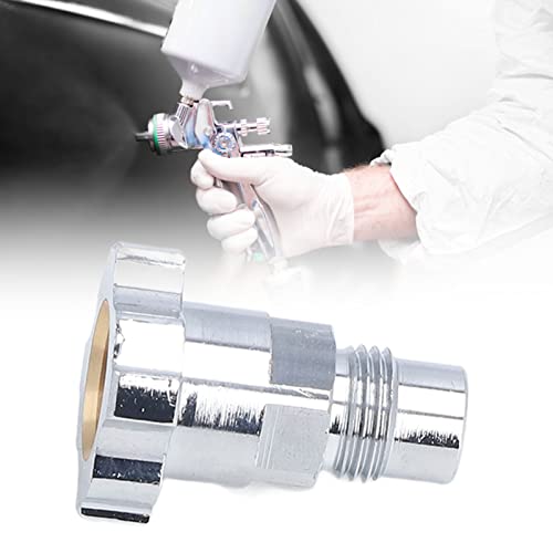 M16 1,5mm Sprayer Head Connector, Pot Joints Roestvrij stalen wegwerppistool Accessoires Luchtborstel Adapter set Goede afdichting Stabiele prestaties, voor het upgraden en vervangen (externe draad) 5