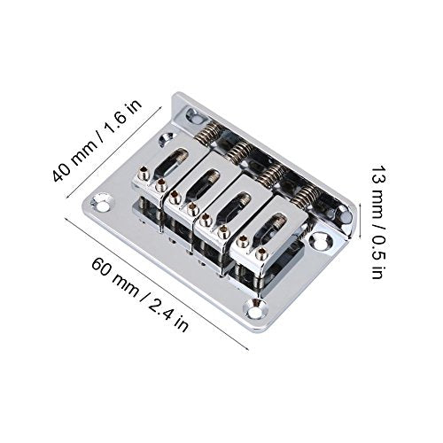 4 String Guitar Bridge, Guitar String sluiting voor Cigarbox elektrische gitaar Bas Ukulele 4
