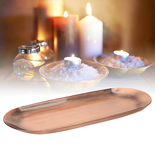 Koperen tray koperen plaat 430 Roestvrij staal grote opslagruimte 430 Roestvrij staal Aromatherapie Kaarsenvel (grote antieke koper) 3