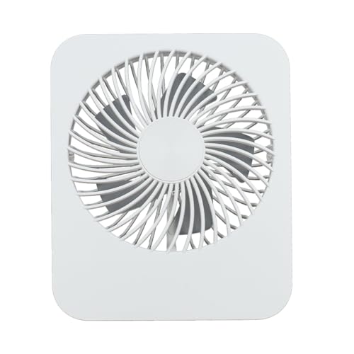 Portable 3 Speed Fan Portable Desktop Small Fan 2000mAh Bureau Ventilator 180° Opvouwbare Koelventilator USB Ventilator voor Office Travel (White) 3