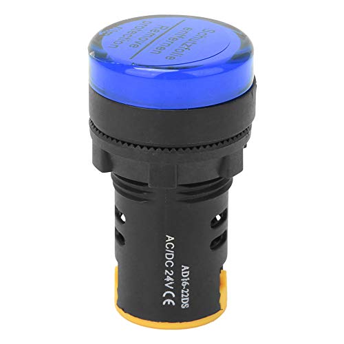 LED Power Indicator Light, 10st Berm LED Power Indicator Licht Semiconductor Energy Saving Lamp φ22mm 24V AD16-22D/S(Blauw) 3