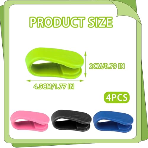 Acupressure Clips, Pack of 4, Hand Clamps, Acupressure Clip, Skills Panic Attacks Tool Massage Clip voor Hoofdpijn, Stress, Angst, Spanning, Draagbare 4 kleuren