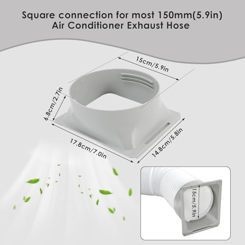 Afvoerslang interface, afvoeraansluiting voor afvoerleiding, aansluiting voor afvoerslang van de draagbare airconditioning, afvoerslangadapter voor airconditioning