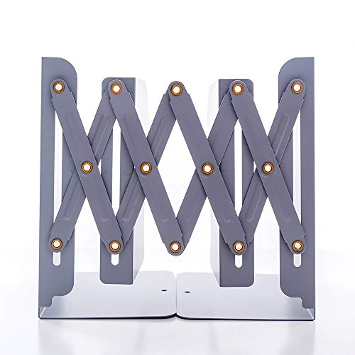 Heavy Duty Bookends, 1st Metal Bookends Verstelbaar Uitbreidbaar Boekenboek Ends Expanding Desk Organizer voor Home Office School Bibliotheek (15 * 10 * 19cm zwart) 5