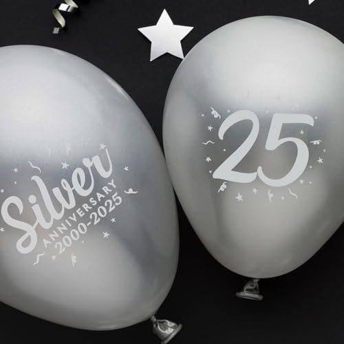 24st 25e zilveren bruiloft verjaardag decoraties 1999-2024 Verjaardag ballon set voor verjaardag partij levering 4