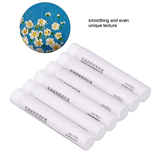 Ongevaarlijke Olie Pastels 6 stukken Artist Zachte Witte Olie Pastels Unieke Textuur Gladde Professionele Olie Pastels Schilderen Set voor Kunst Studenten Kinderen 3