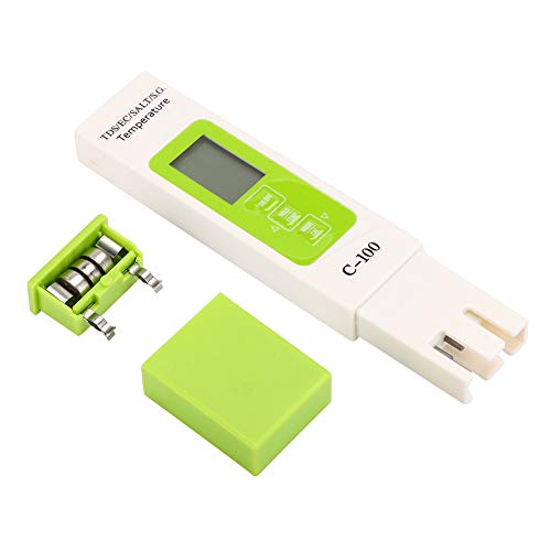 Waterkwaliteitstest, C 100 5-in-1 Salinity TDS EC Zeewatertester Multifunctionele Waterkwaliteitstester met achtergrondverlichting