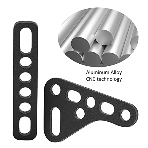 RC Shock Absorber Houder, Aluminium, RC Auto Shock Absorber Houder voor bijna Alle 1/8 1/10 1/12 1/16 Remote Controlled Car voor Scx10, Trx4 / Trx6, D90 90046 90047, Wltoys(zwart) 4