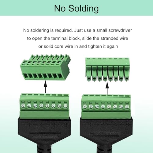 RJ45 Plug to 8 Pin Adapter met Schroef LAN voor Cat7 Cat6 Cat5 Cat5e Ethernet Extender Cable RJ45 8 Pin T568B voor CCTV Internet Digital DVR Ethernet Jack Network 5