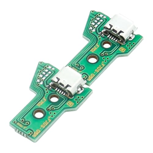 Sea 2 Piece Controller Laden Pad, Interface Card JDS-055 en 12 Pin Ribbon Kabel Compatibel met Ps Four Pro en PS Four Slim Draadloze Controller Vervanging Laadhaven Montage 4