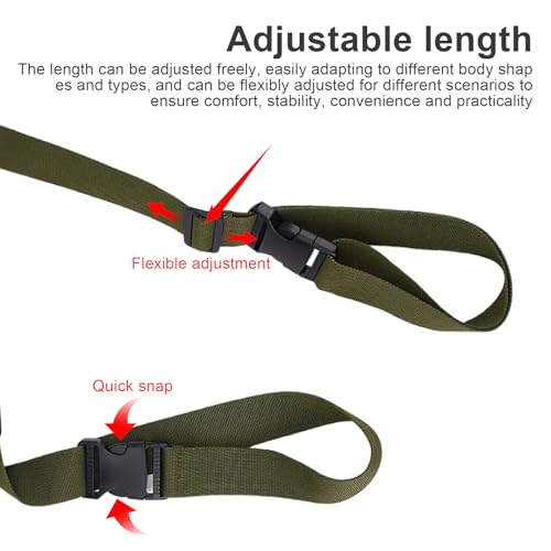 Carry Strap, SUP Board, 2 stuks, verstelbare schouderband, anti-slip skateboard drager draagband, leger groene schouderband voor strandstoelen, fietsen, scooters 3