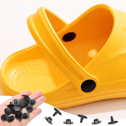 20st Plastic Rivets, Strand Schoen Vervanging Rivets, 16x13x11.5mm, Push In Schroef Rivet voor Schoenen, Hole Plastic Push-in Rivets Sluiting (zwart/wit) 4