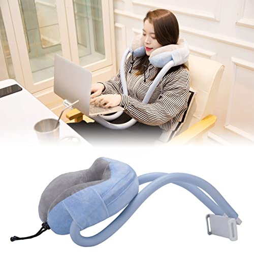 U Gevormde kussen met telefoonhouder Travel Neck Pillow Phone Holder Leeskussen met geïntegreerde telefoonhouder voor het reisbureau (Uniform Size) 3