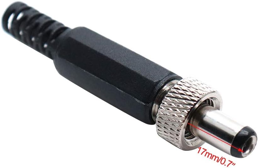 5PCS 5.5 x 2.5mm DC voedingsconnector, 12 volt vat connector, vat jack panel mount, 5PCS vat plug 5PCS Waterdichte dop, voor CCTV Security Camera Adapter 4