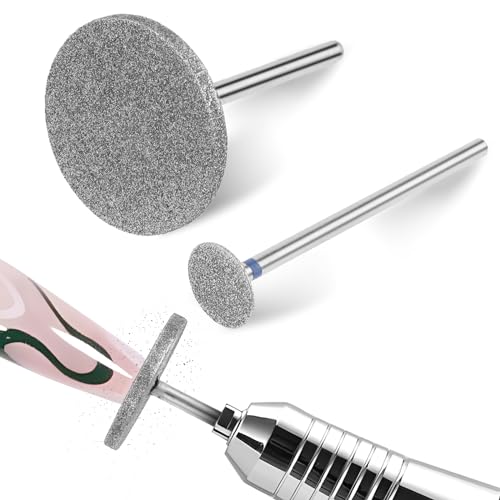 2 st Schuurschijf Nagelborstel, elektrische voetbestand Harde huid Verwijderaar Schijven Emery Carbide Callus Verwijderaar Pads Pedicure Sandpaper Vervanging Gebarsten huid Callus Removal voor