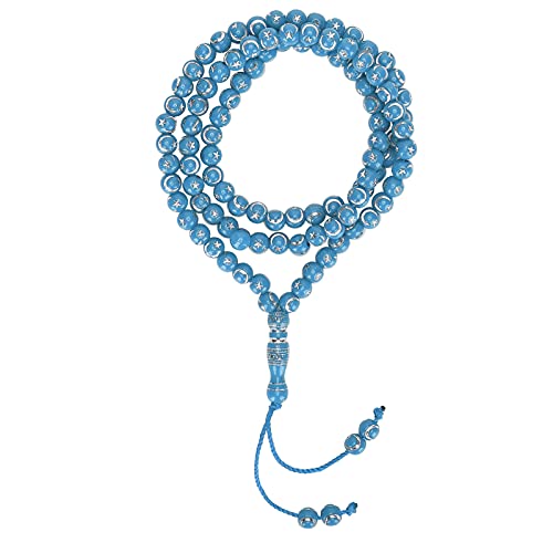 99 Moslim kralen gebed kralen armband Hars Unisex Mala ketting Boeddhist Stretch armband Rozenkrans Aanbidding Levert accessoire religieuze rozenkrans Decor (4#)