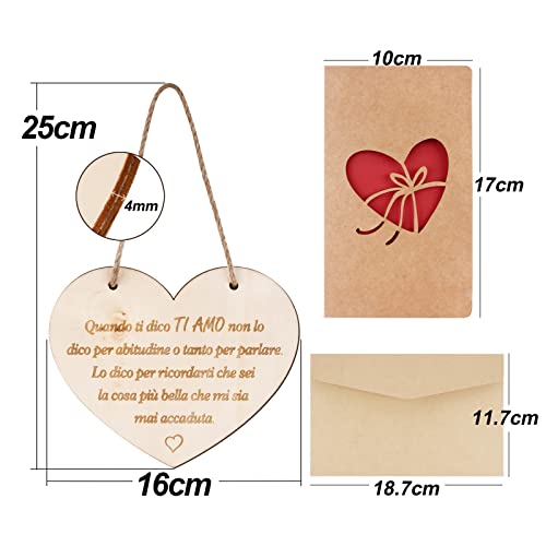 Houten sign liefde hart kaart teken geschenk voor meisjes vriendin decoratie bruiloft verjaardag kerstmis huis tekenen