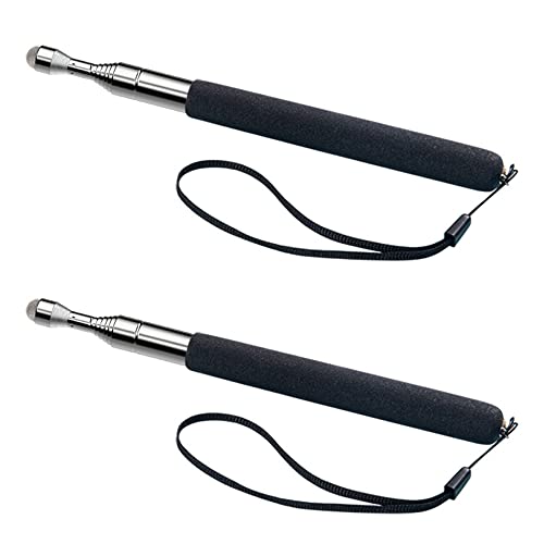 Sea 2pcs Teacher Telescopische Pointer Uitbreidbare Stick Telescopisch Pen 20-100cm met Hand Lanyard voor Class Meeting Room
