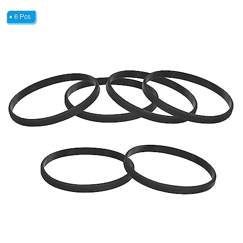 Siliconen armbanden, Pack van 6 gekleurde rubber armbanden, Lege, Stretchy Sport Bands voor Volwassenen, Tieners Sport, Team Games, Zwart 3