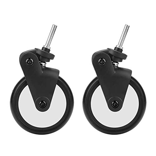 WinmetEuro kinderwagen Wiel, duurzaam, gemakkelijk te gebruiken kinderwagen wiel gereedschap 360 graden rotatie voor Kiddopotamus voor Yoya (een paar voorwielen) 3