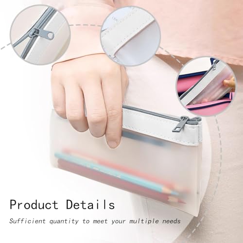 3 stuks rits Money Bags 20x10cm Coin Pouch Duidelijk geld Enveloppen Coin Purse Multi-Function Geld Organisator Plastic Geld Enveloppen voor Business Home School (3 Kleuren 4