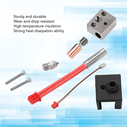 3D-printerhotend Kit Bimetal Heating Block Throat Tube Heater Nozzle Extruder Onderdelen voor Ender 3 S1