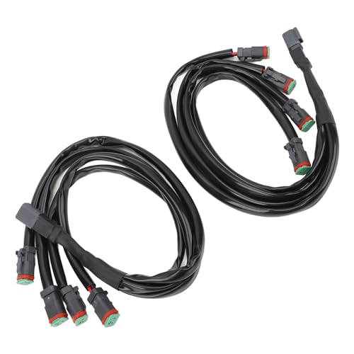 DT bedrading adapter, krachtige DT bedrading adapter splitter voor LED Light Bar, LED Cubes, LED werkverlichting (4 tot 1)