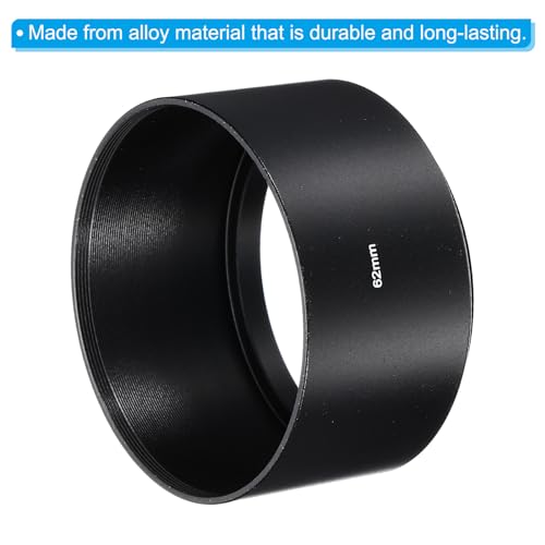 62mm Lenskap, lange focus Matte oppervlakte anti-reflectieve binnencap met 67mm lensdop en camera lenzen schoonmaakdoek, zwart 4