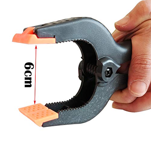 Spring Clips, 6 Inch Clip Set, 4 Pieces Heavy Duty Plastic Muslin Clips voor achtergrond Muslin, Canvas, Paper, Chroma Key Screen, Heavy Clip, Photo Studio en nog veel meer