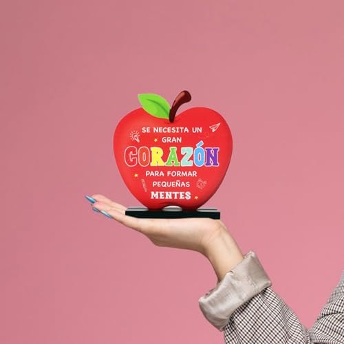 Geschenk voor schoolleraar eind van het jaar in het Spaans, dank u meesteres cadeau leraar kleuterschool einde van het jaar dank geschenk voor meesteres Kerstmis 4