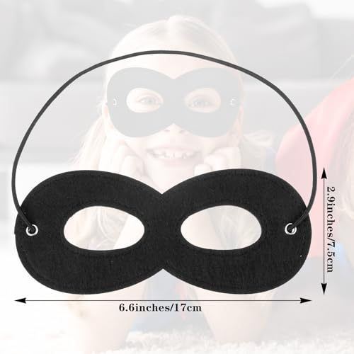 4PCS Black Eye Mask Kostuum Halloween Superheld Masquerade Half gezicht maskers, lederen held masker accessoires voor Halloween Party Cosplay Dress Up