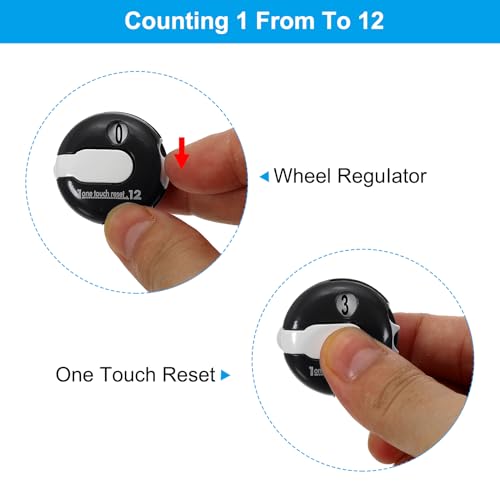 Golf Score Counter, Mini Golf Shot Stroke Attachment Counter Clicker Clip voor Golfers Handschoen Hoed 3