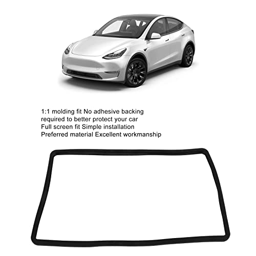 230x360mm Centrale Controle Navigatie Schermbeschermer Frame Siliconen Trim Cover Compatibel met Y 2021-2023 (zwart) 4