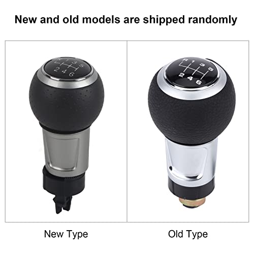 Auto Gear Shift Head, Auto Stick Shifter 6 Speed Gear Shift Knob voor A4 S4 B8 8K A5 8T Q5 8R 2007-2015 (Zilver) 4