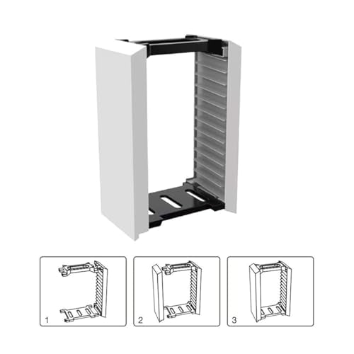 P5 Game Disc Box Disc Rack, Game Box Storage Rack, 12 Game Disc Houders Opslagrek voor PS 5 5