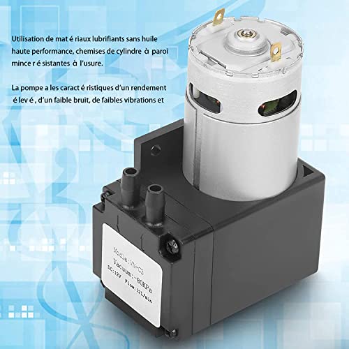 Mini Vacuümpomp DC 12V Zuigpomp Mini Air Compressor 80KPa Vacuümgraadstroom 12L/min voor gas