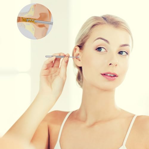 6 Pack Premium roestvrij staal oor picking Set, roestvrij staal oorwas schoonmaakhulp, oorwas Curette verwijdergereedschappen voor mannen en vrouwen