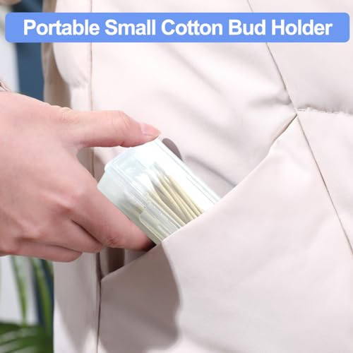 Bad Swab houder Portable Travel Swab houder Kleine Transparante Plastic Katoen Swab Box voor Katoenen tandenstokers (4) 5
