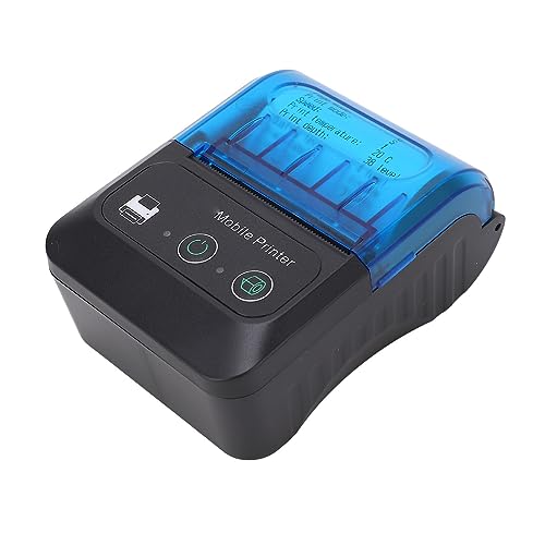 Minithermische printer, 58 mm, ontwerpbaar, voor QR-codes, 5 inch, ontwerploos, USB, thermische printer voor motorkappen, voor flitskaarten, doe-het-zelf, dagboek, foto, notities, cadeau voor