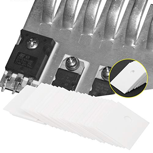 100Stuks TO-247 17 x 22 x 1mm Aluminium keramische isolatieplaat Hoge Hardheid Uitstekende Weerstand MOS Transistor IGBT Koelkussen met 3.7mm Gat