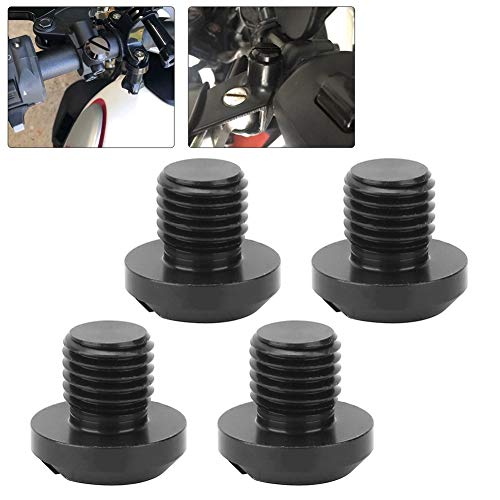 Mirror Hole Stop M10, Motorcycle Mirror Hole Stops, 2 Paren M10x1.25 Achterspiegel, Zijspiegel, Hole Stop Schroef, Aluminium Vervanging voor Hypermotard 4